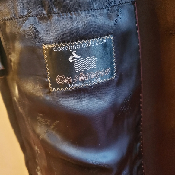 PRONTOMODA MEN'S SINGLE BREASTED FULL LENGTH TOP COAT CASHMERE LAMB WOOL SIZE 48 - Picture 10 of 16